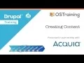 Drupal 8 Beginner Lesson 30 Creating Content