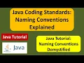 Java Coding Standards Naming Conventions Explained Java Tutorial
