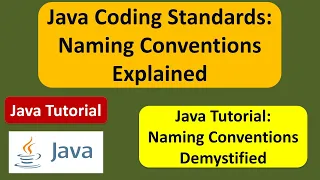 Java Coding Standards Naming Conventions Explained Java Tutorial