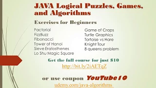 Java Logical Puzzles Games and Algorithms FizzBuzz using recursion