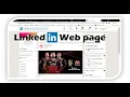 Responsive LinkedIn Clone HTML CSS Flex Grid Media queries Demo