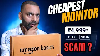 I Bought the CHEAPEST Monitor on Amazon for ₹4,999 - SCAM or DEAL ? 😳