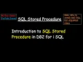 Introduction to SQL stored procedure IBM i DB2 AS400 - Create STORED PROCEDURE