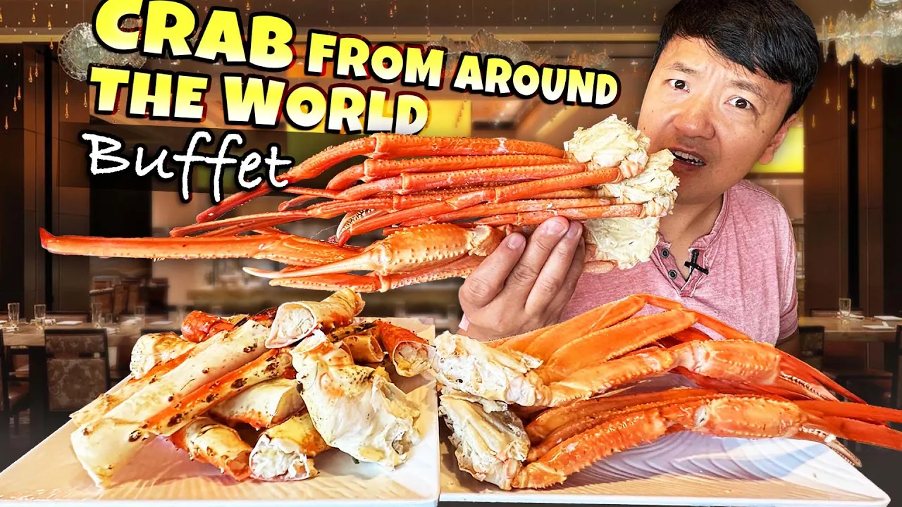 UNLIMITED Crab from Around the World BREAKFAST BUFFET with KING CRAB TEMPURA at Tokyo Japan
