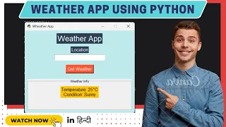 Create a Weather app in Tkinter Part - 1 Python GUI