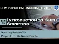 Lect-59 Introduction to Shell Scripting Operating System Computer Engineering