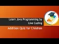 Addition Quiz Game in Java Java programming by idiotsdiary