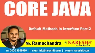 Default Methods in Interface Part-2 Core Java Tutorials by Mr Rama Chandra