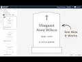 Headstone Designer App Demo - Design Share Headstones Online