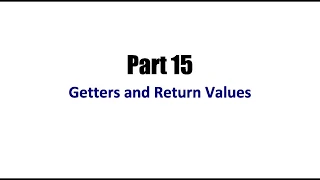 Learn Java Tutorial for Beginners Part 15 Getters and Return Values YouTube
