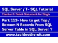 How to get Top Bottom N Records from SQL Server Table in SQL Server - TSQL Tutorial Part 113