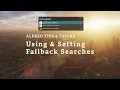 Alfred - Using Setting Your Fallback Searches
