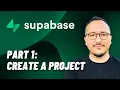 Create a project with Supabase Course part 1