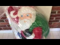 Grand Venture 38 Illuminated Climbing Santa Classic Blow Mold Christmas Decoration