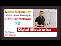 Quine-McCluskey Minimization Technique Tabular Method in Hindi TECH GURUKUL by Dinesh Arya