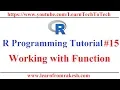 R Programming Tutorial Working with Functions