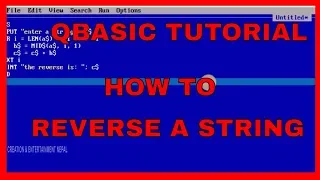 QBASIC - REVERSE STRING