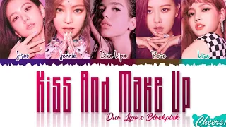 Download DUA LIPA \u0026 BLACKPINK - 'KISS AND MAKE UP' Lyrics MP3