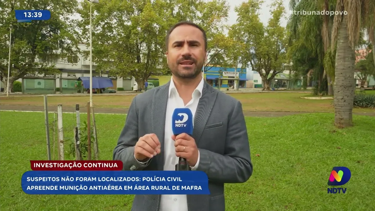 Mafra: Polícia Civil descobre munições antiaéreas na zona rural