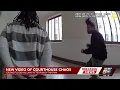 shows chaos erupt inside Hamilton County courthouse after suspect takes plea deal