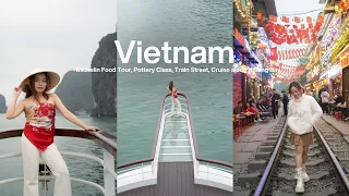 Hanoi Guide | cruise in Halong Bay, michelin food tour, pottery class, train street