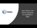 How to Retrieve Data in the SQLite Database Java NetBeans Part 3