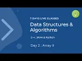 Data Structures Algorithms C JAVA Python 7 Days Bootcamp Day 2 Experience Tathastu