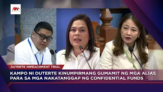 Kampo ni Duterte kinumpirmang gumamit ng mga alias para sa mga nakatanggap ng confidentials funds