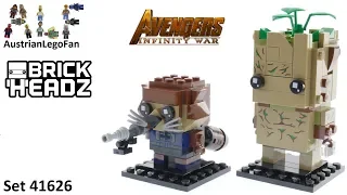 Lego Brickheadz 41626 Groot &amp; Rocket Avengers Infinity War - Lego Speed Build