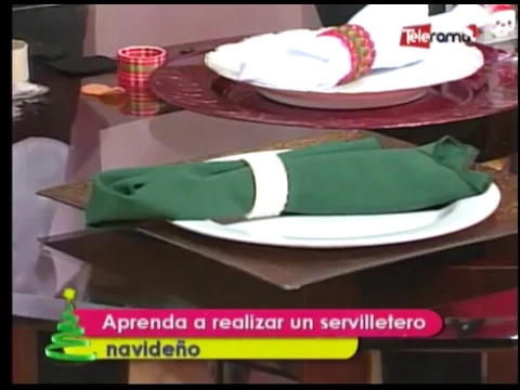 Aprenda a realizar un servilletero navideño