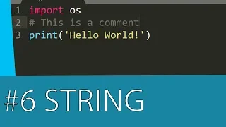 PYTHON 3 TUTORIAL - DATATYPES THE STRING DATATYPE