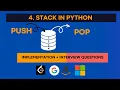 4 Stack in Python - Full detailed with implementation and Leetcode problems