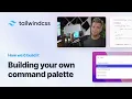 Building a command palette with Tailwind CSS React and Headless UI