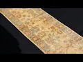 10ft Warm Golden Beige Runner Rug - Hand-Knotted Oushak from Afghanistan