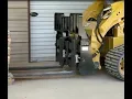 Cat Heavy Duty Forks with Hydraulic Positioner at Work