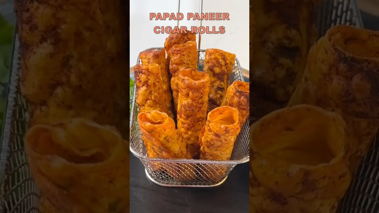 Papad Paneer Cigar Rolls #shorts