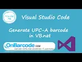How to generate UPC-A barcodes using OnBarcode VB NET UPC-A Barcode Generator library