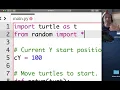python tutorial turtle racing 2