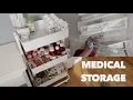 How I Store all of my Medical Supplies Feeding Tube Central line Medication etc