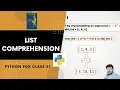 List Comprehension in Python Informatics Practices