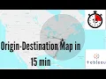 Origin-Destination Map in 15min Makepoint Makeline Buffer Distance Spatial Function MultipleLayer