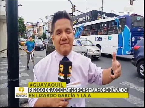 Riesgos de accidentes por semáforo dañado en Lizardo García y la A