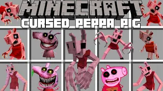 Minecraft CURSED PEPPA PIG MOD / HORROR PEPPA PIG MOD! (Minecraft Mods)