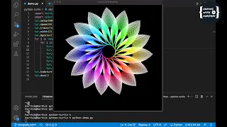 Superb graphics with python turtle full source code Coding with karthik