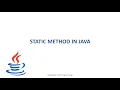 static method in java in gujarati
