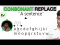 Java Program to replace consonant with its previous letter Consonant Replace