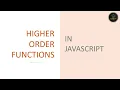 Higher order functions JavaScript interview questions