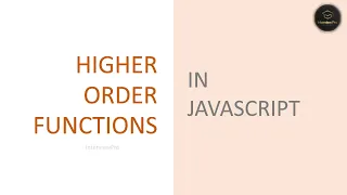 Higher order functions JavaScript interview questions