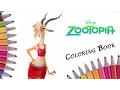 Disney Zootopia Coloring Book For Kids Singing Gazelle Coloring Page Speed Color