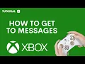 How to get to Xbox messages